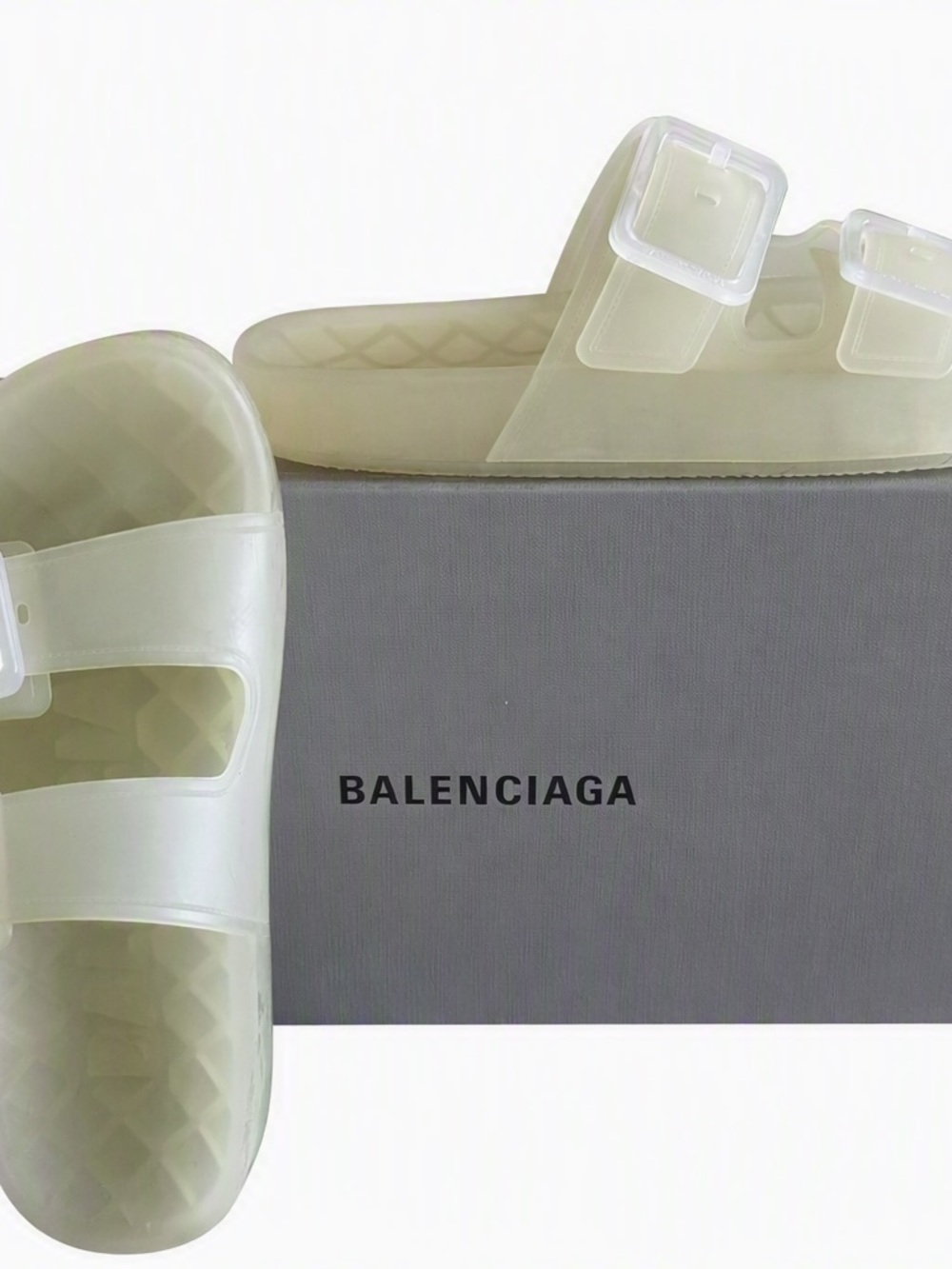 Balenciaga Mallorca Transparent Slides Women’s  US 8.5-9. EU 39